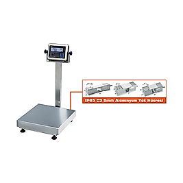Tem Paslanmaz Baskül 45 x 45 cm 30/60/150 Kg
