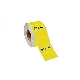 Etiket 40 X 58 Termal 1000 Sarım Sarı Eczane Kullanımı